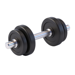 Dumbbell Weight Icon - 3D Realistic Fitness Equipment