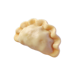 3D Dumpling Icon - Asian Food Illustration