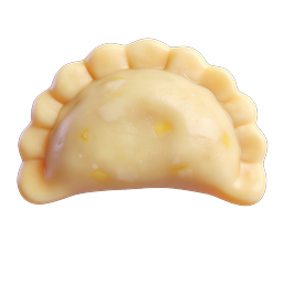 Ícone de Dumpling 3D - Ilustração de Comida Realista
