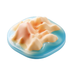 Dumplings Plate 3D Clay Icon | Asian Cuisine