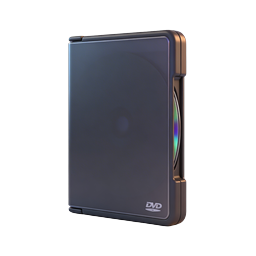 DVD Case Icon - 3D Media Storage Symbol