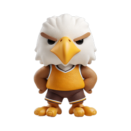 Eagle Basketball Player 3D Character Icon