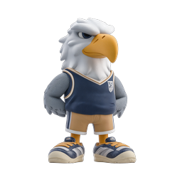 Eagle Sports Mascot 3D Character Icon