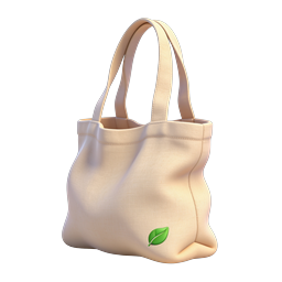 Eco-Friendly Canvas Tote Bag Icon | Sustainable Shopping Bag