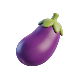 Vibrant Eggplant Icon for Culinary Projects
