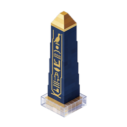 Egyptian Obelisk Icon for Cultural Design Projects