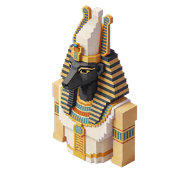 Egyptian Pharaoh Isometric 3D Icon