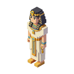 Egyptian Queen Pixel Art Icon for Historical Themes