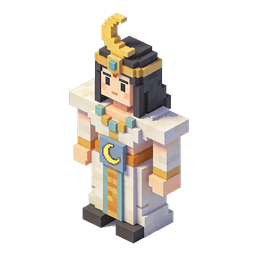 Egyptian Queen Voxel Character Icon - Ancient Egypt