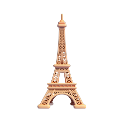 Icône de la tour Eiffel pour thèmes parisiens | Design 3D