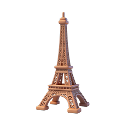 Icône de la tour Eiffel pour applications de voyage et tourisme