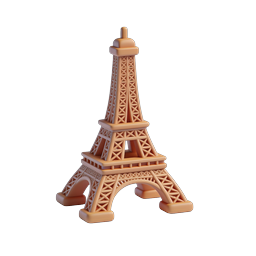 Icône de tour Eiffel ludique pour voyage et tourisme