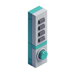 Icona riscaldatore elettrico - Elettrodomestico 3D isometrico