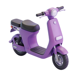 Purple Scooter Icon for Urban Transport Solutions
