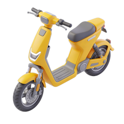 Yellow Scooter Icon for Urban Mobility Solutions