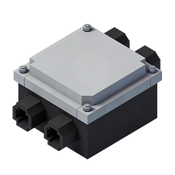 Industrial Electronic Relay Icon - Isometric 3D Component