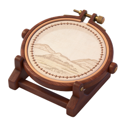 Embroidery Hoop Wooden Stand Icon - Craft & Needlework