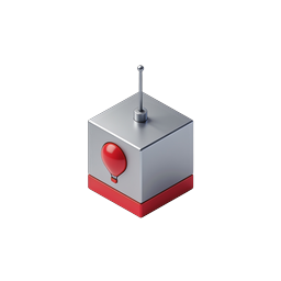 Emergency Alarm Box 3D Icon - Isometric Alert Device