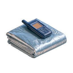 Emergency Blanket with Mobile Phone Icon