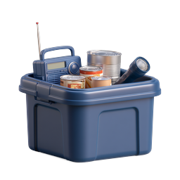 Emergency Preparedness Kit Icon | Survival Supplies
