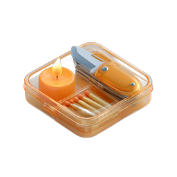Emergency Survival Kit Icon - 3D Realistic Design