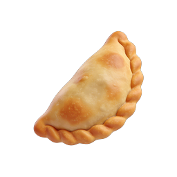 Icona di empanada dorata - Cibo 3D realistico