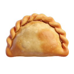 Ícone de Empanada - Gráfico de comida em estilo de argila 3D