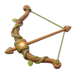 Enchanted Bow and Arrow Fantasy 3D Icon