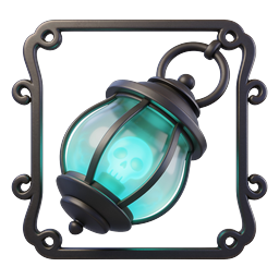 ファンタジーゲーム用 魔法の髑髏ランタンアイコン