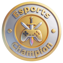 Icono de insignia de campeón de Esports | Trofeo 3D