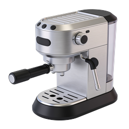 Espresso Coffee Machine Icon - 3D Realistic Appliance