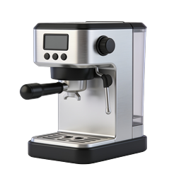 Realistic Espresso Coffee Machine Icon - Premium 3D Render