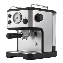 Espresso Coffee Machine Icon - Realistic 3D Render