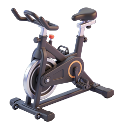 Exercise Bike Icon for Fitness and Wellness Content