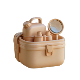 Exploration Kit Icon - Clay Style Field Research Tools