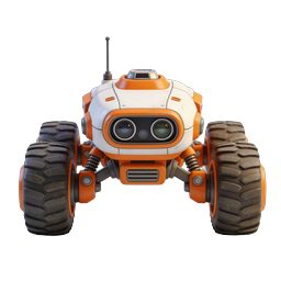 Exploration Rover Robot Icon | 3D Futuristic Tech Icon