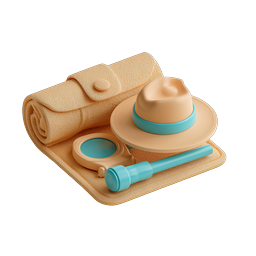 Explorer Adventure Kit Isometric 3D Icon