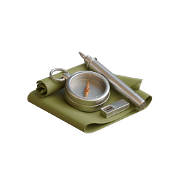 Explorer Navigation Tools Compass Map Icon