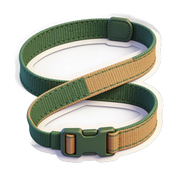 Fabric Belt Buckle Icon - Realistic 3D Render