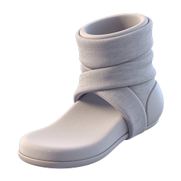 Icono de zapato slip-on moderno de tela - Renderizado 3D