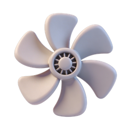 Sleek Fan Icon for Technology and Home Use