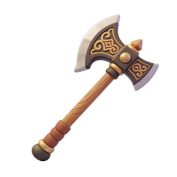 Fantasy Battle Axe Icon - Ornate Medieval Weapon