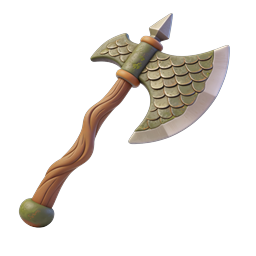 Icône 3D hache de guerre fantasy - arme viking ornée