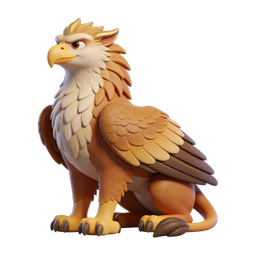 Fantasy Griffin Icon for Digital Use