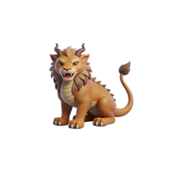 Vibrant Cartoon Lion Icon for Playful Designs