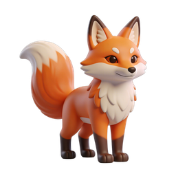 Charming Cartoon Fox Icon for Fun Designs