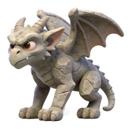 Fierce Stone Dragon Icon for Fantasy Themes