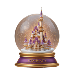 Magical Fantasy Castle Snow Globe - Enchanting Winter Decoration