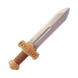 Fantasy Sword 3D Icon | Clay Style Weapon Design
