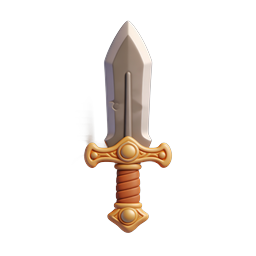 Fantasy Sword 3D Icon - Medieval Weapon App Design